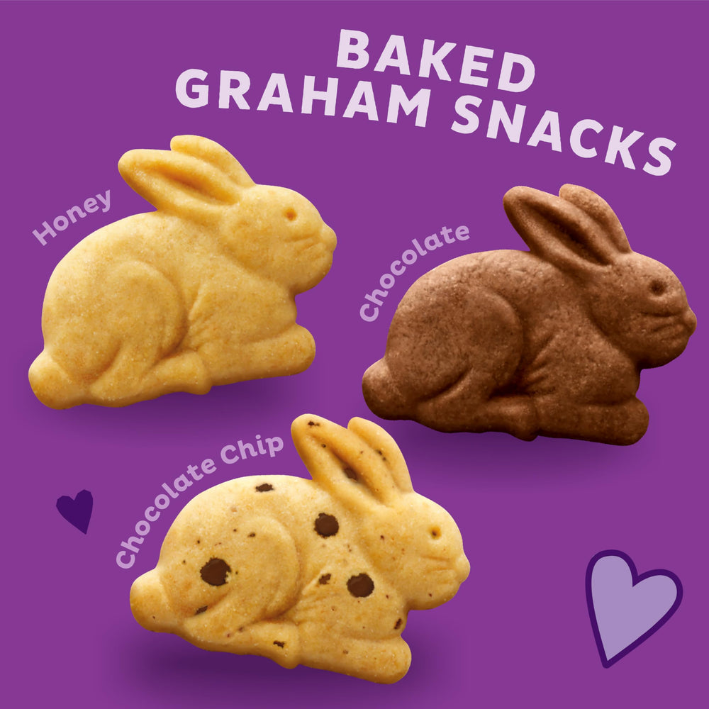 Annie's Bunny Grahams chocolate box front highlights rich flavor for kids