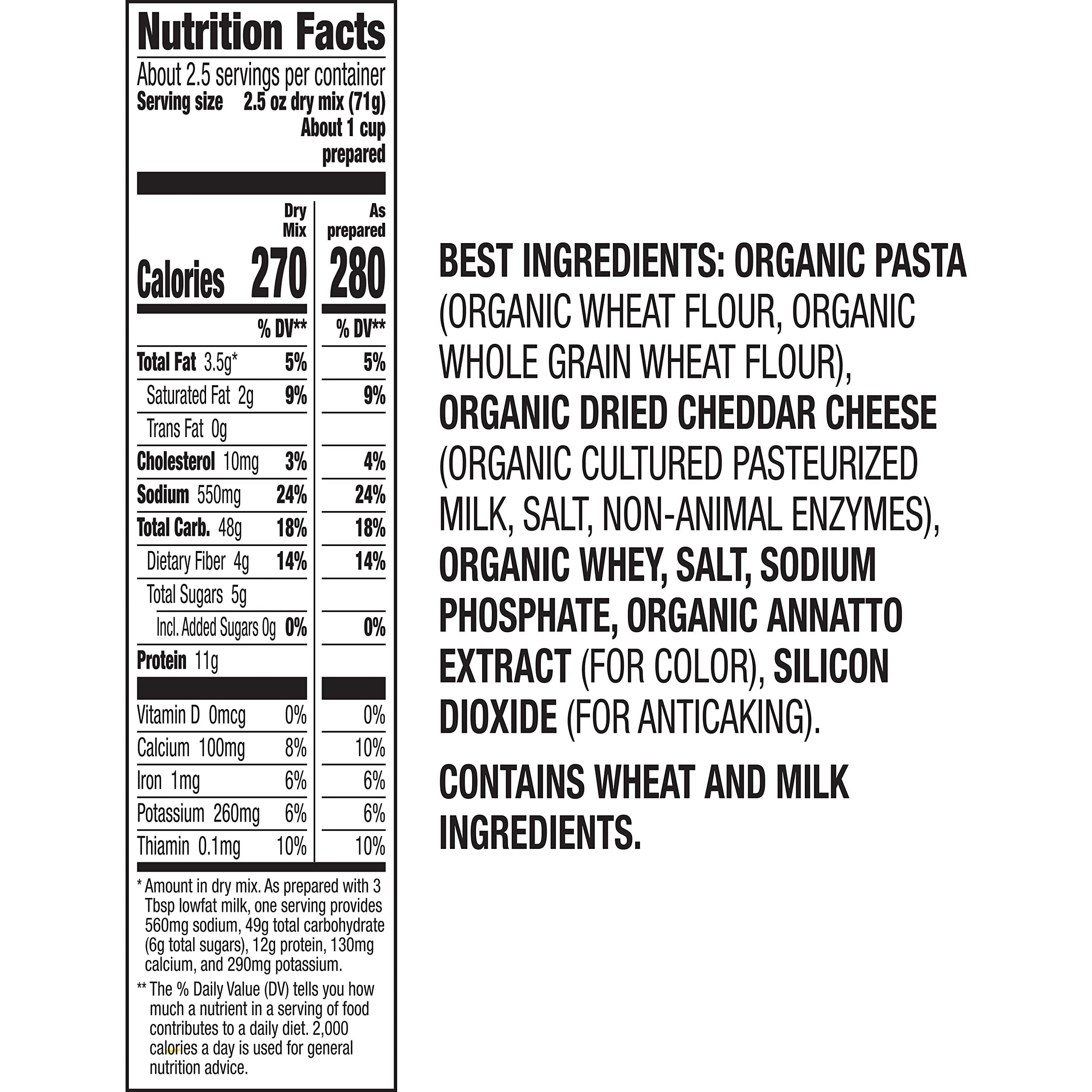 Annie's Organic Grass-Fed Shells raw pasta emphasizes wholesome whole grains.