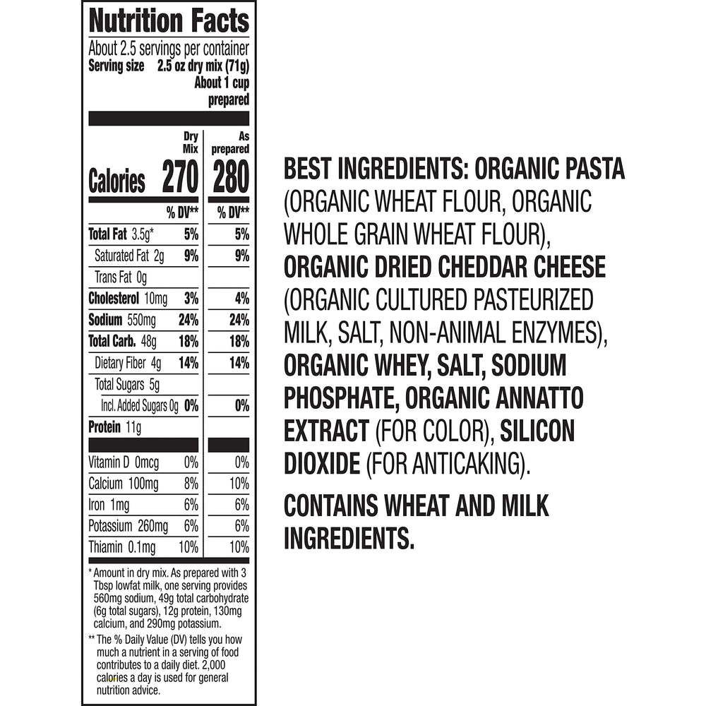 Annie's Organic Grass-Fed Shells raw pasta emphasizes wholesome whole grains.