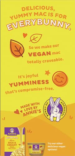 Annie's Organic Vegan Mac Shells with sweet potato and pumpkin in a modern kitchen.