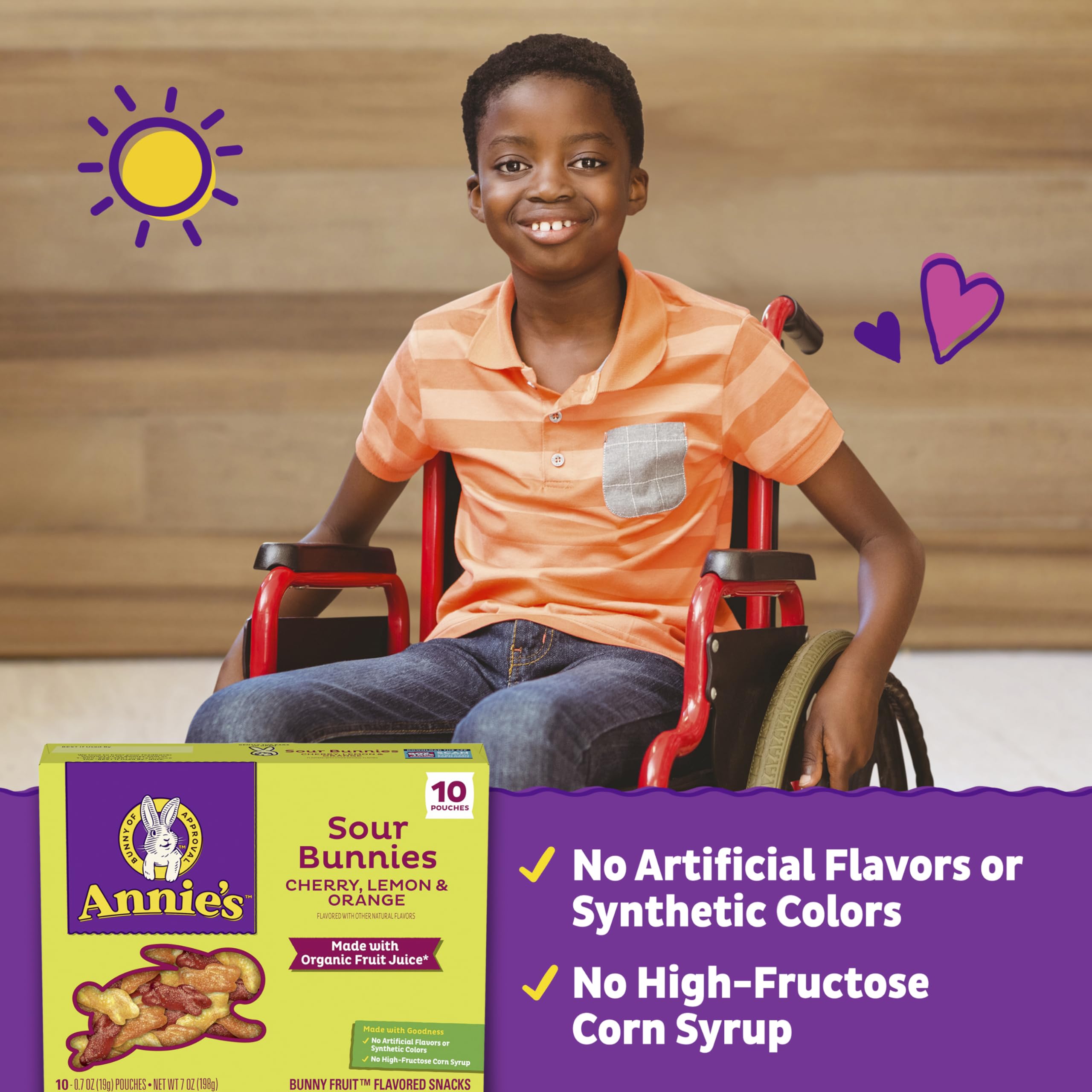 Annie s Sour Bunnies gluten free snack for safe school lunches