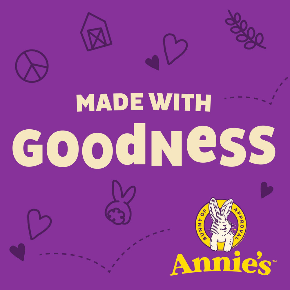 Annie's USDA Organic seal shown on packaging for trusted organic snacks.