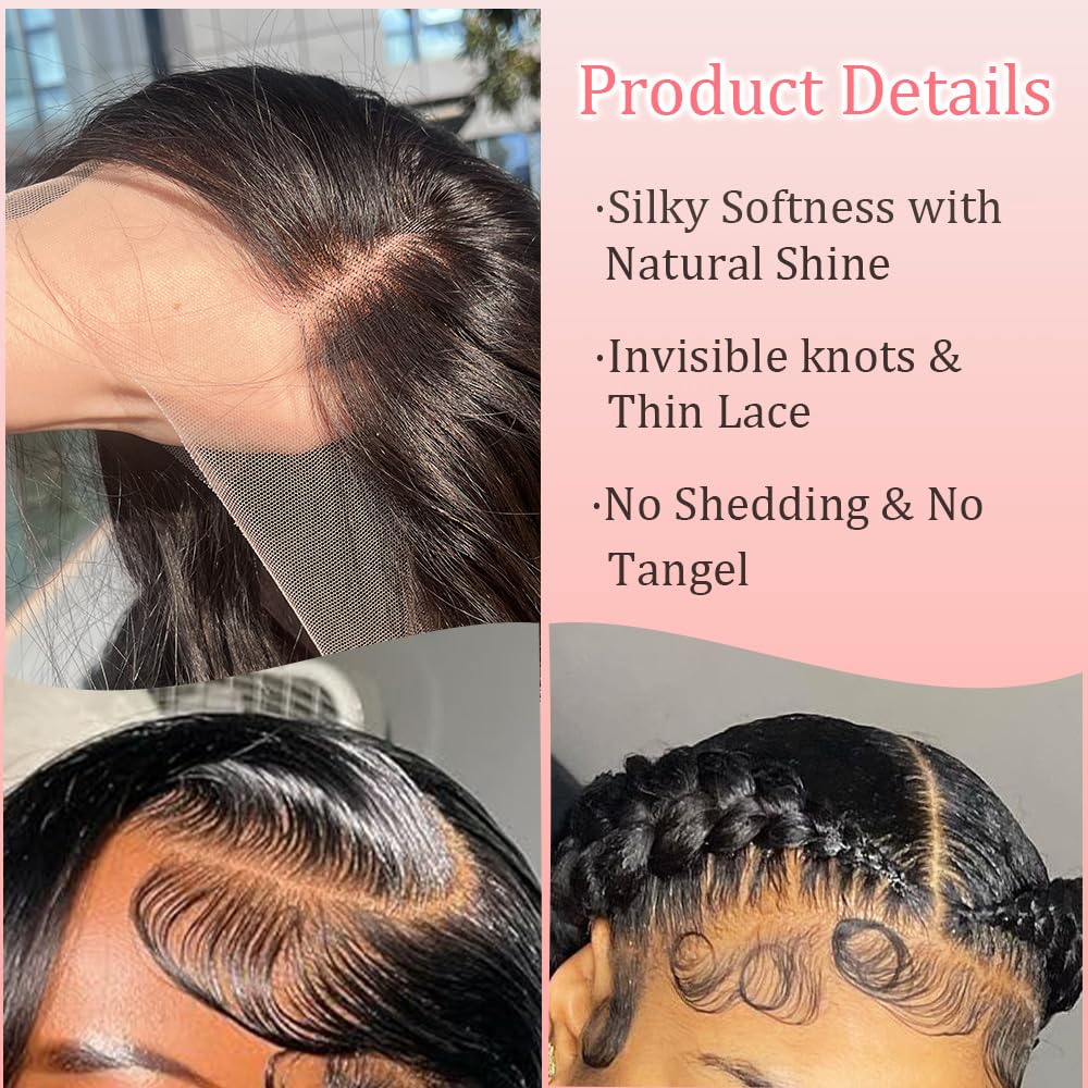 Annione HD Swiss lace front provides seamless scalp blend.
