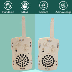 ANNISOKA DIY wooden walkie talkie emphasizes tactile building and creative decorating.