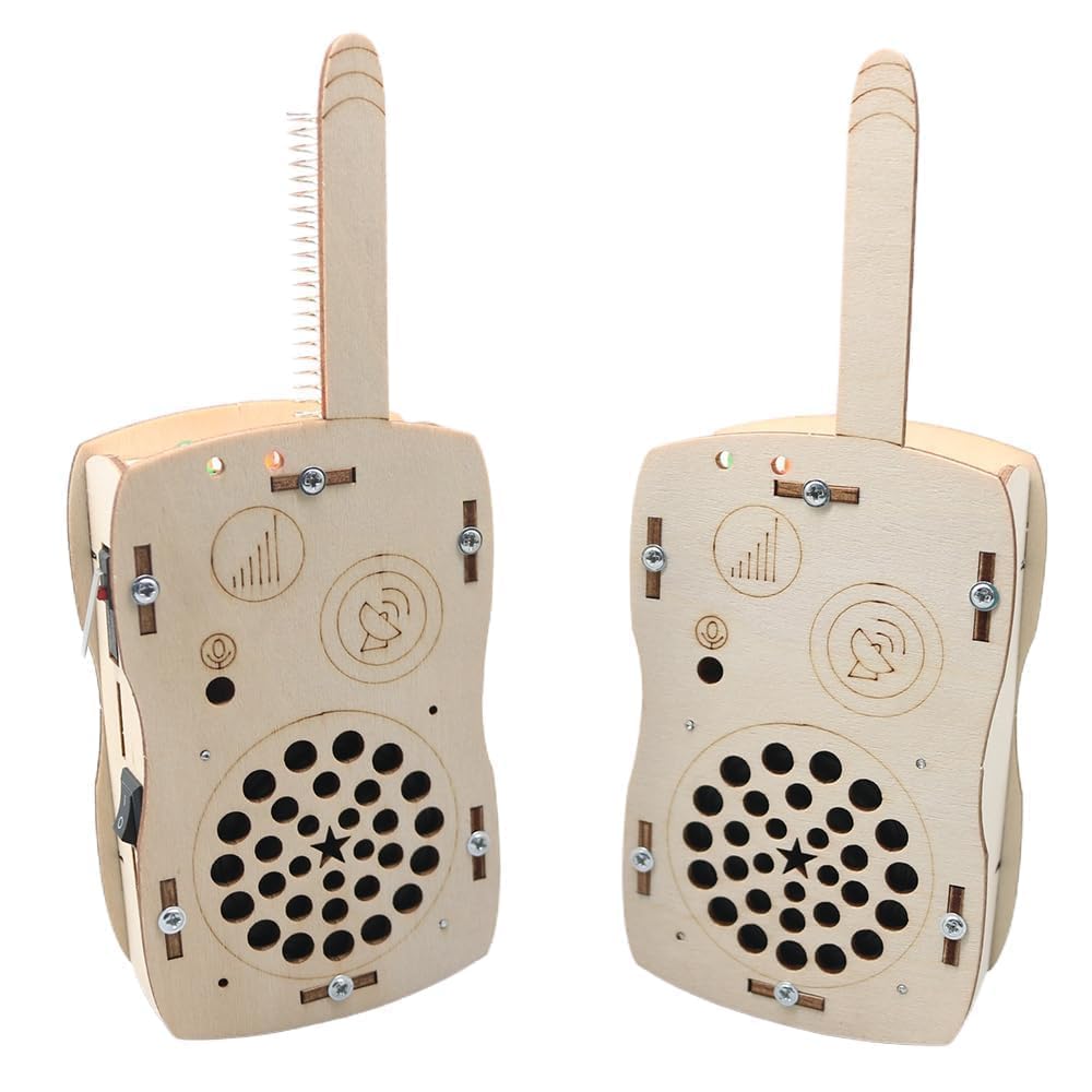 ANNISOKA walkie talkie kit assembly promotes hands-on STEM learning.