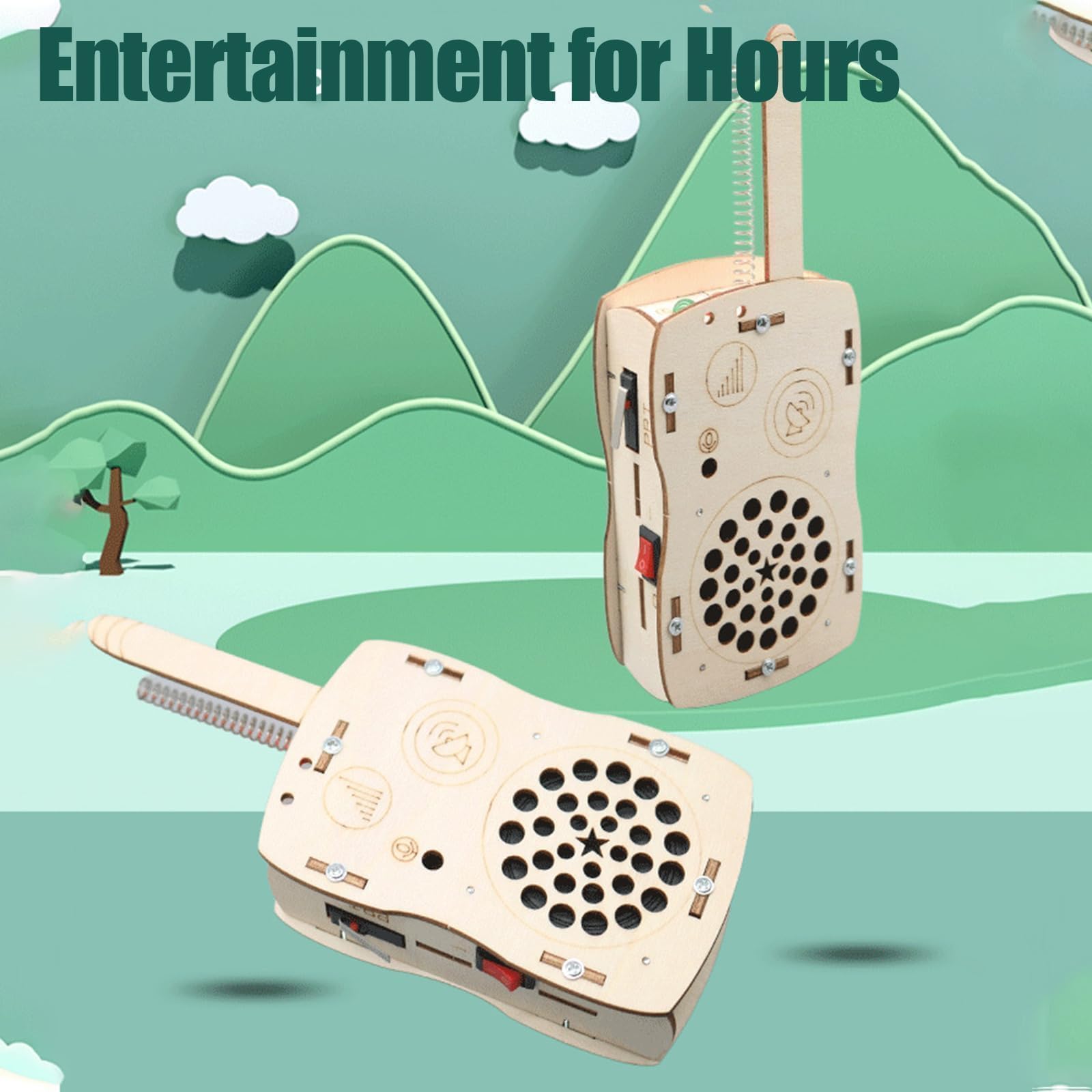 ANNISOKA walkie talkie kit pre-paired units enable instant testing and fun.