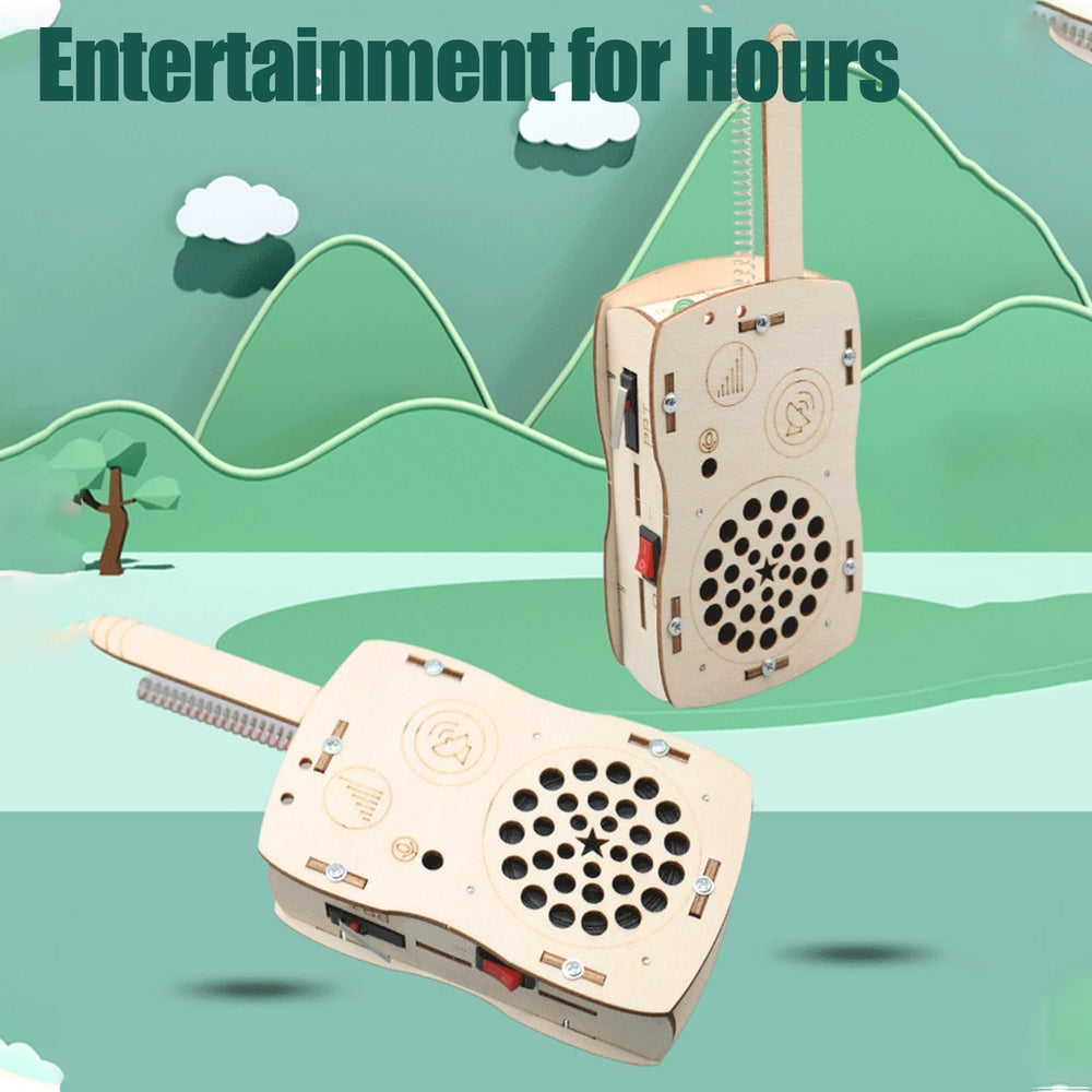 ANNISOKA walkie talkie kit pre-paired units enable instant testing and fun.