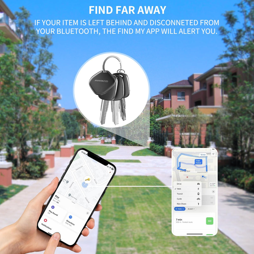 ANNNWZZD Tag 4 Pack for backpack locates items during commutes.