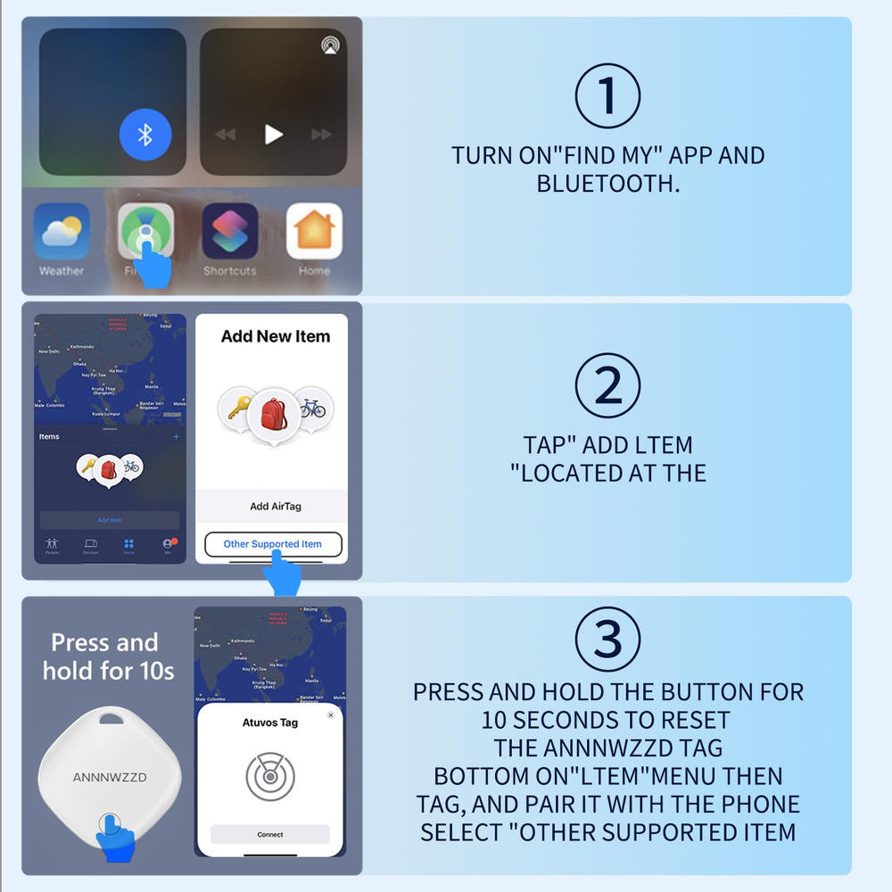 ANNNWZZD Tag 4 Pack protects important belongings with alerts and easy checks.