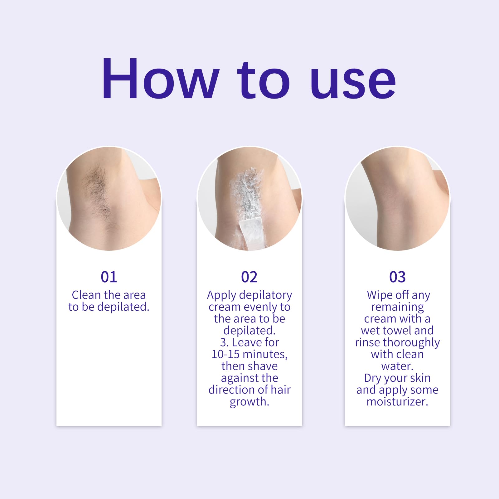 Annsky Hair Removal Cream dissolving coarse hair without residue