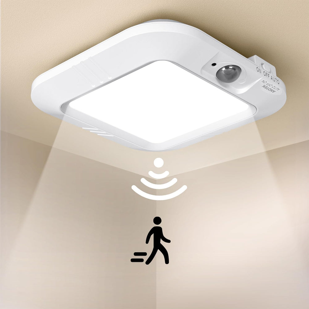 ANOTEK battery-operated ceiling light brightens any room without wiring