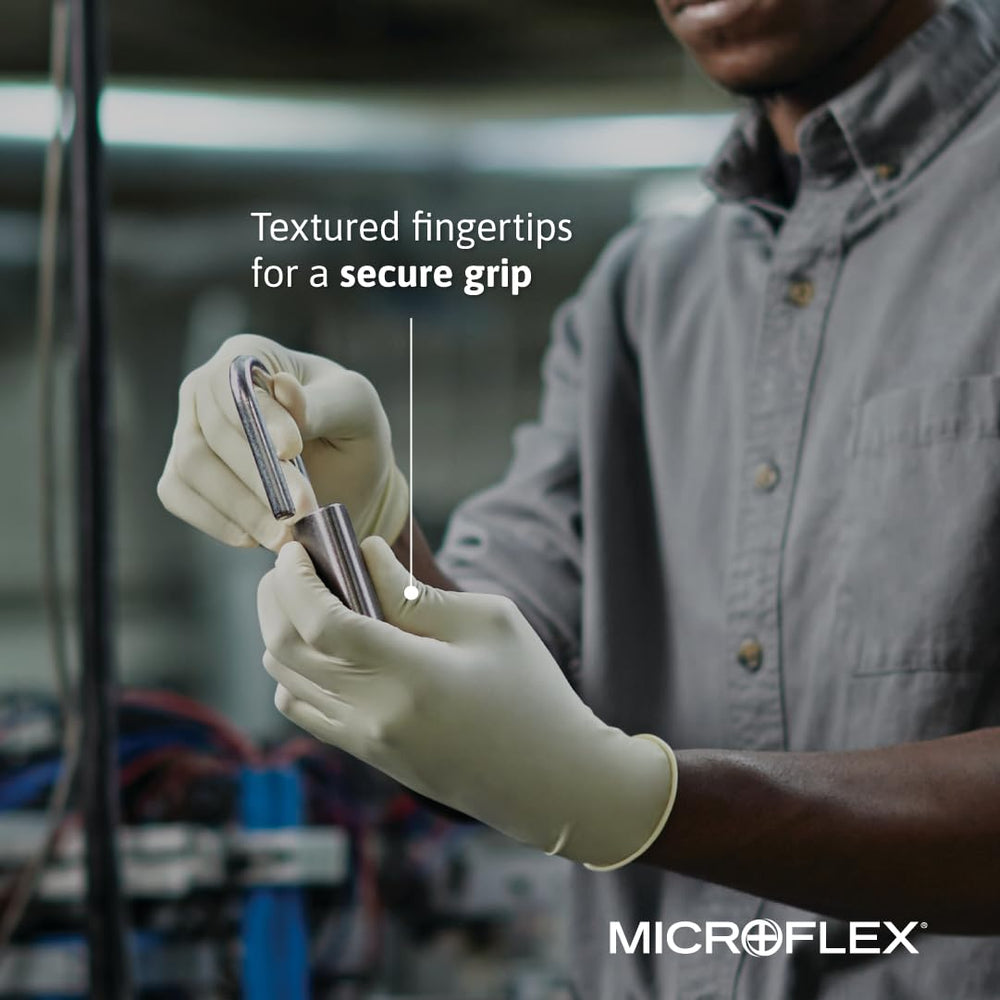 Display of MF-300 gloves in multiple sizes for a comfortable, precise fit.