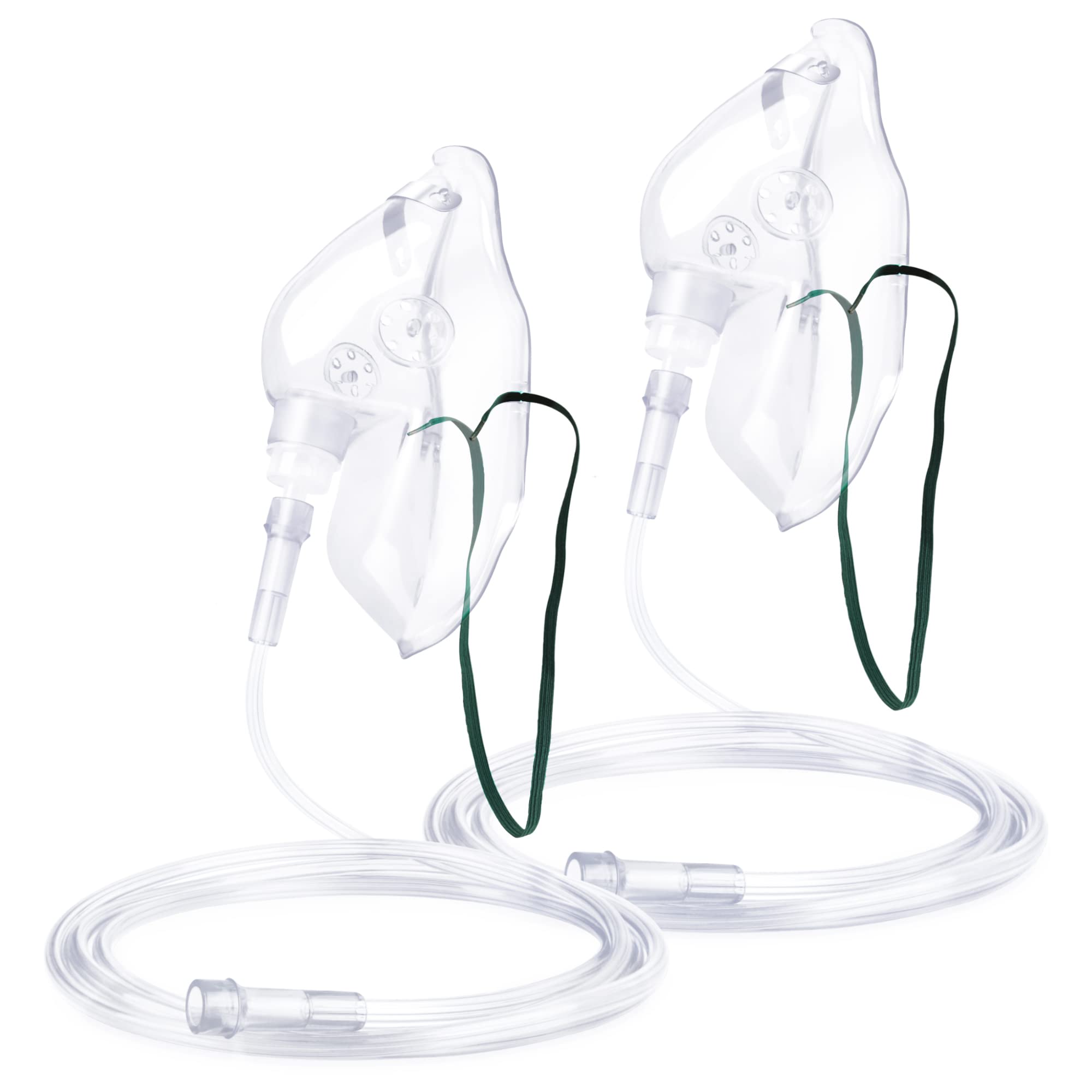ANSNF oxygen mask for adults with no cup and 6.6 ft tube for portable use.