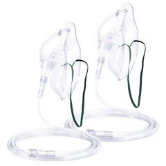 ANSNF oxygen mask for adults with no cup and 6.6 ft tube for portable use.