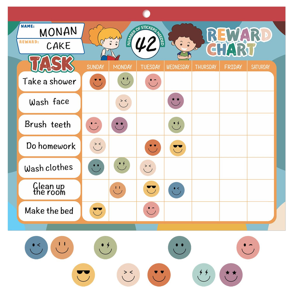 ANSTROUT large incentive stickers reinforce completed tasks and goals.