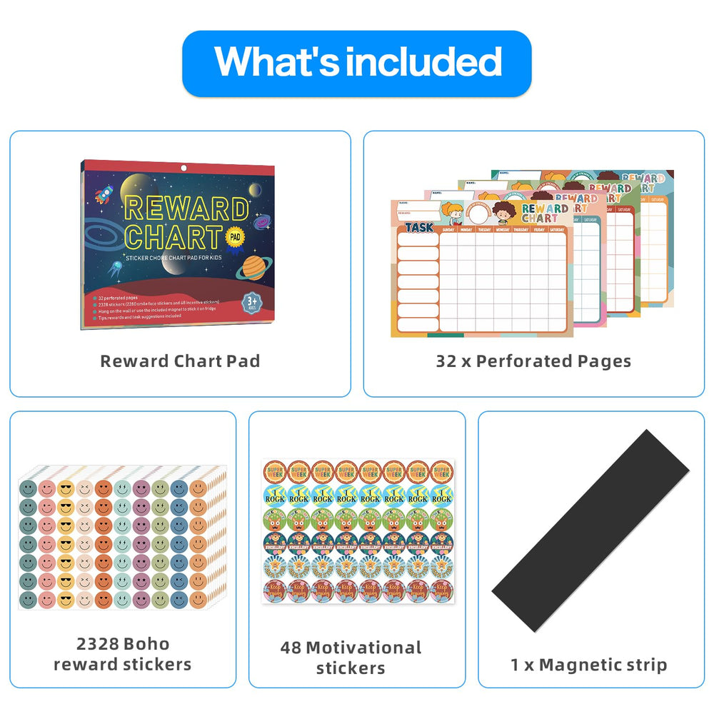 ANSTROUT magnetic reward chart on fridge supports easy daily use.