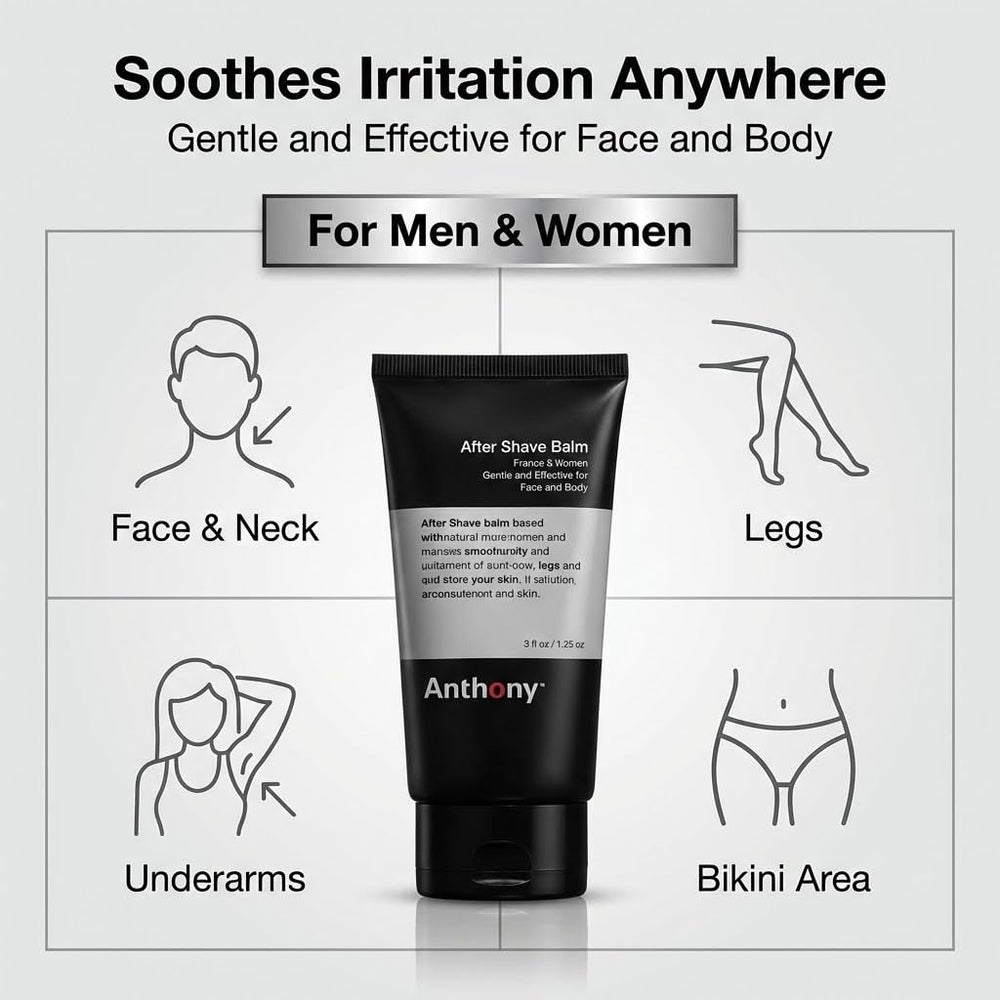 Anthony aftershave balm daily-use routine for sensitive skin after shaving