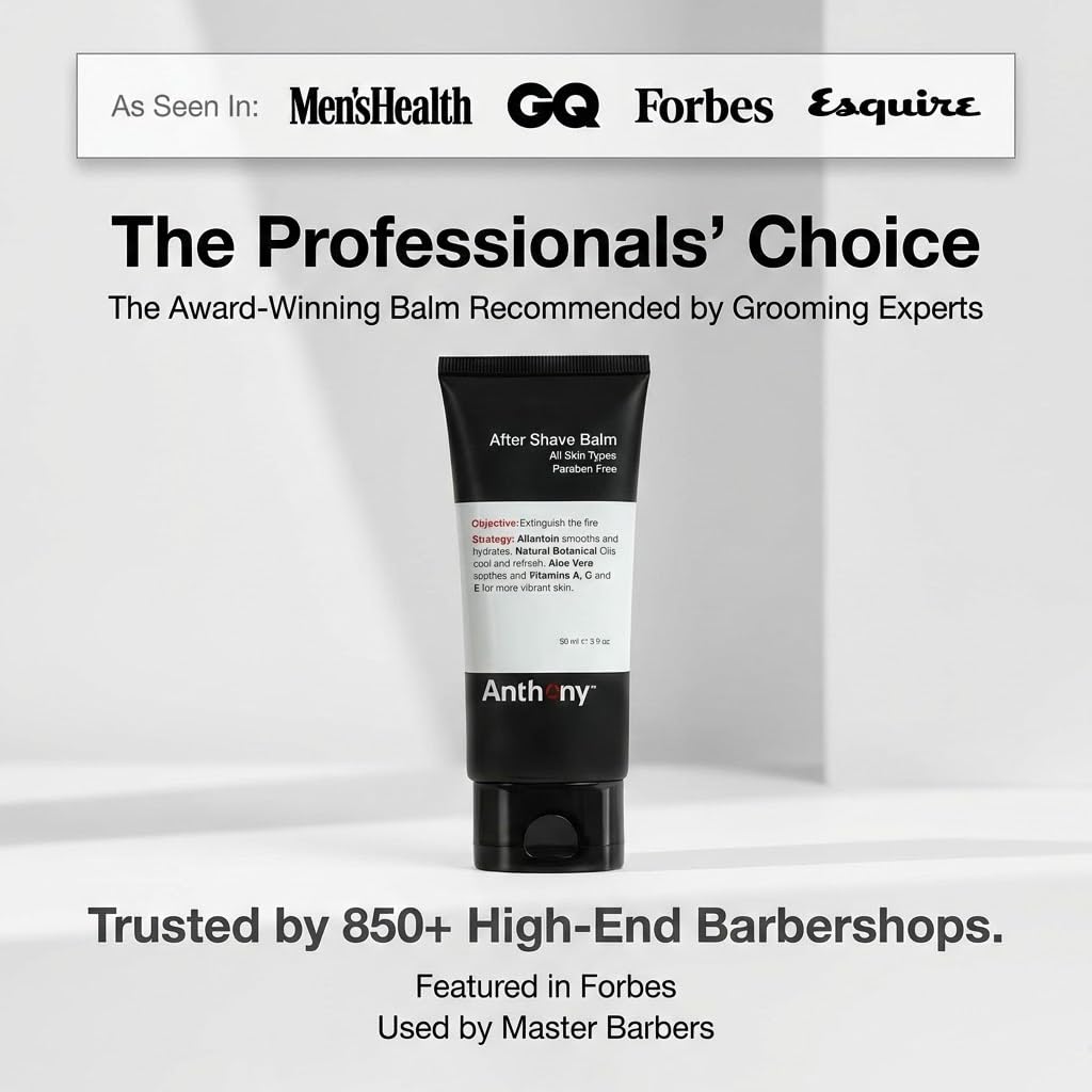 Anthony aftershave balm non-greasy absorption offers quick hydration without residue
