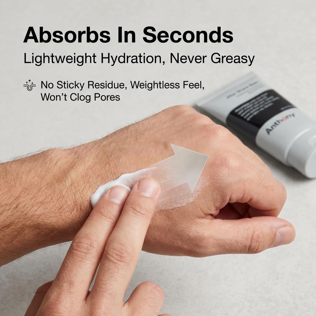 Anthony aftershave balm rosemary extract calms and supports even-toned skin
