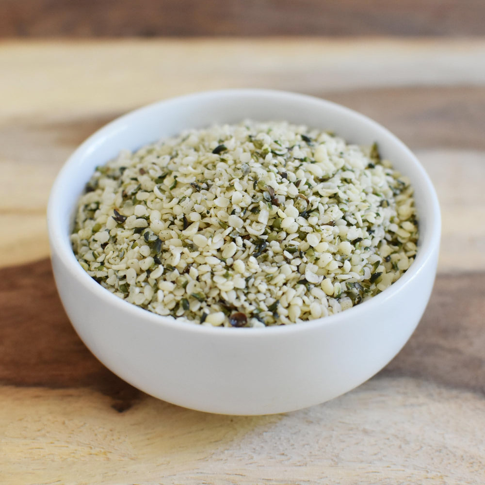 Anthony's Organic Hulled Hemp Seeds on oatmeal for heartiness and sustained energy.