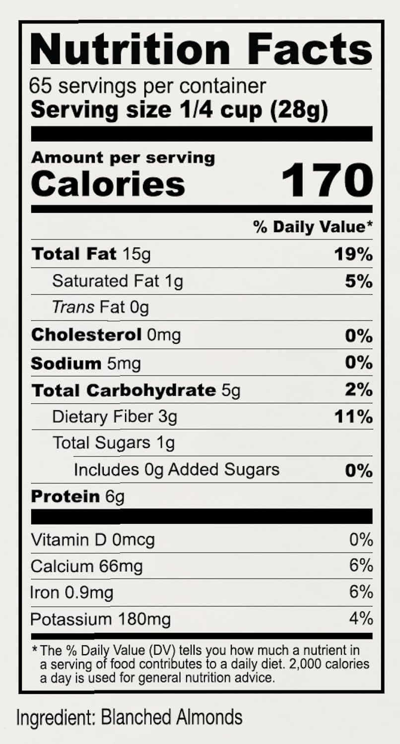 Anthony's Blanched Almond Flour measuring cup shot supports precise gluten-free portions.