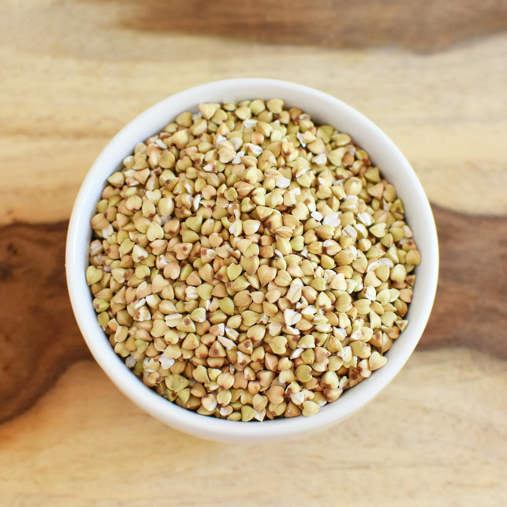 Anthony's buckwheat groats simmering in pot for meals