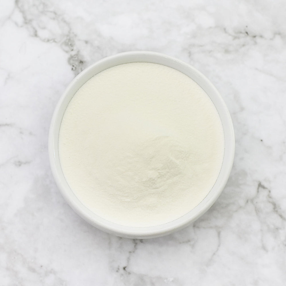Anthony's Butter Powder package on kitchen counter highlights shelf-stable convenience