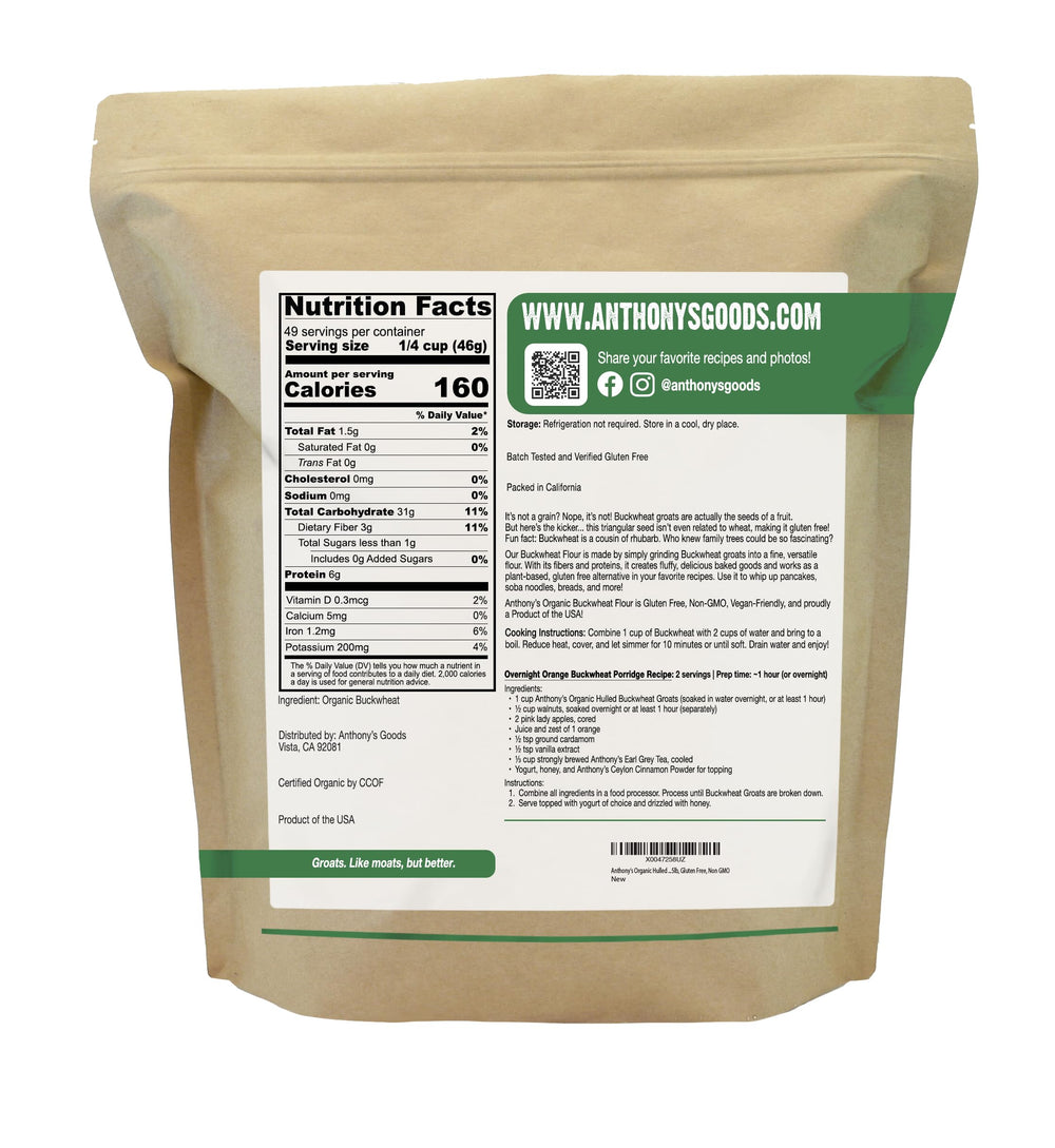 Toasted Anthony's Buckwheat Groats release nutty aroma in a bowl