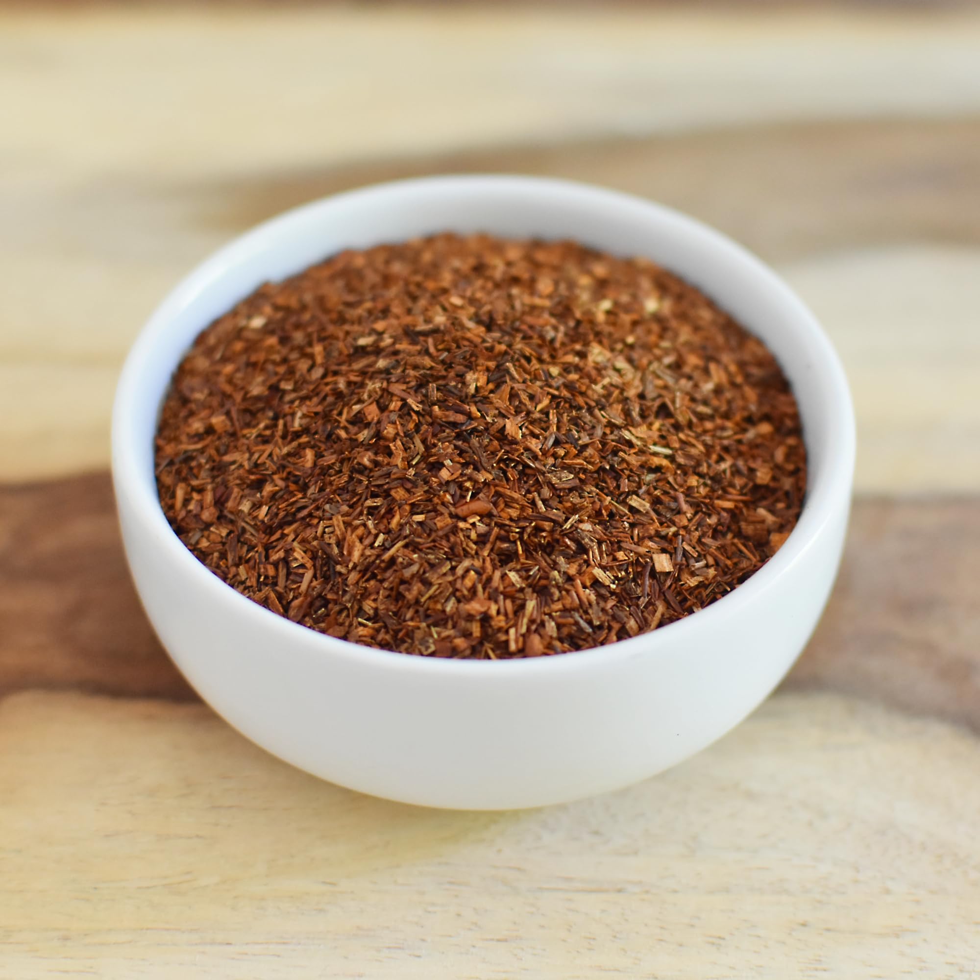 Anthony's Organic Rooibos tea package label highlights organic, gluten-free, and non-GMO qualities.