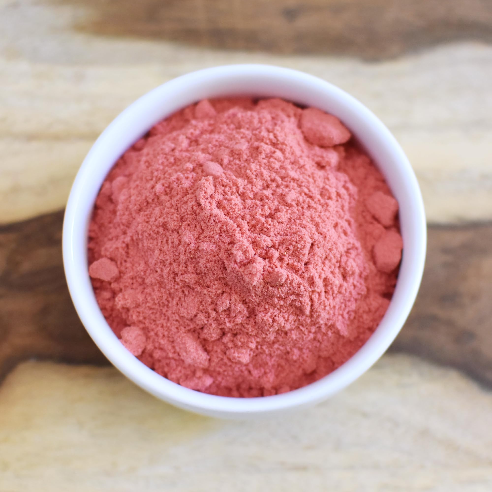 Anthony's Organic Strawberry Powder smoothie glass adds vibrant color and dairy-free texture.