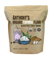 Anthony's organic tapioca flour starch bag front with organic certification