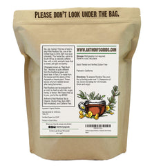 Anthony's Organic Rooibos bulk pack in 1 lb size for daily tea rituals.