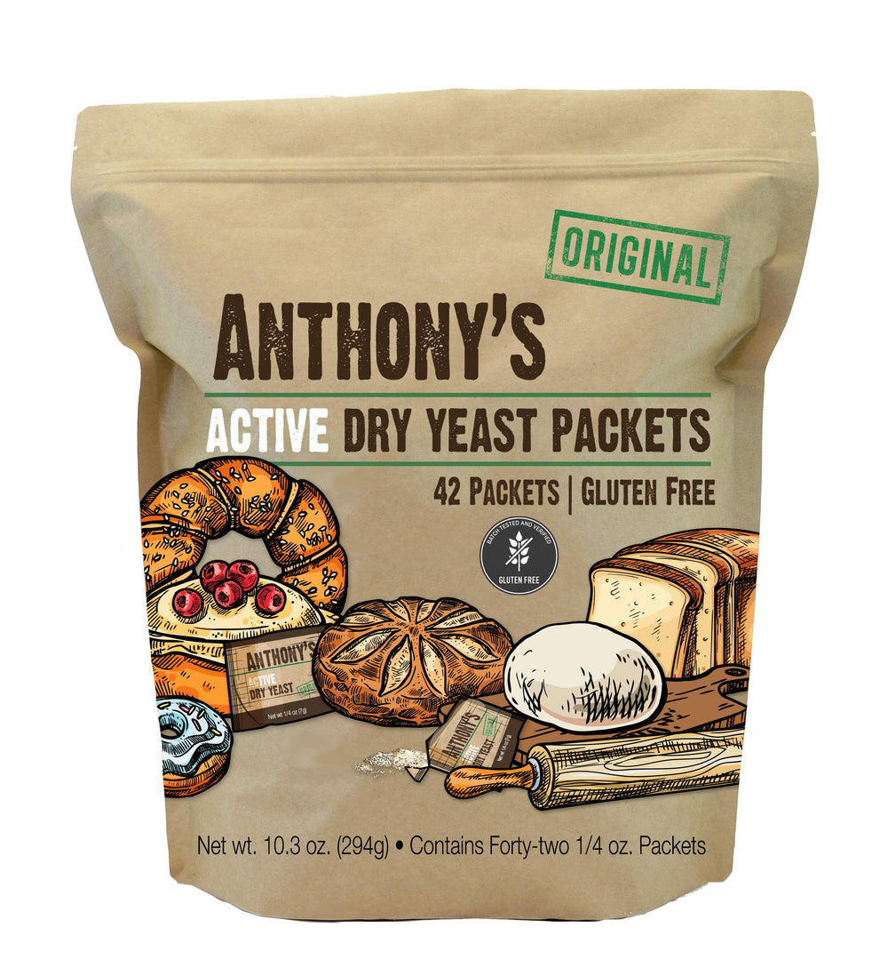 Anthony's Active Dry Yeast gluten-free batch test close-up