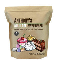 Anthony's Allulose Sweetener bottle—zero net carbs, keto-friendly sugar substitute for everyday use.
