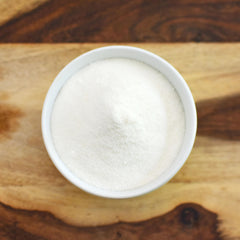 Anthony's Allulose Sweetener granules — fine granules blend smoothly into beverages and baked goods.