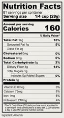 California almonds with skins used in Anthonys Almond Meal Flour ingredients