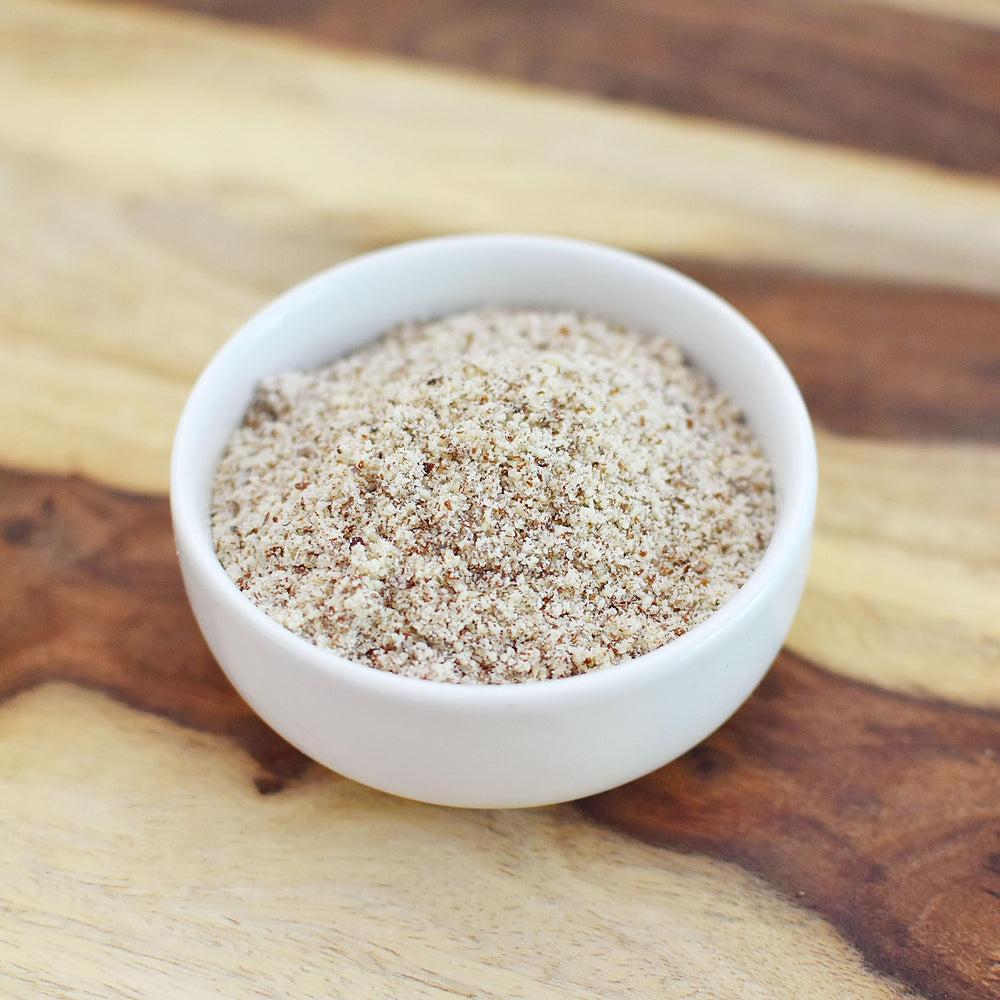 Steam-pasteurized seal on Anthonys Almond Meal Flour batch confirms gluten-free status