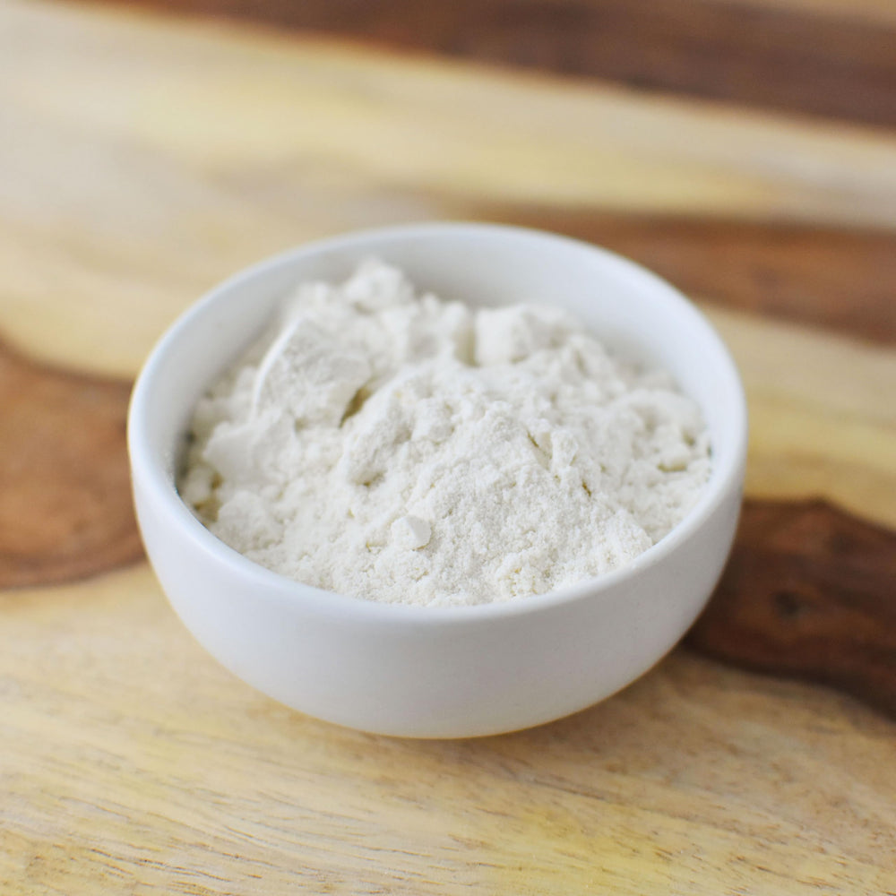 Anthony's Brown Rice Flour pancake batter for fluffy gluten-free pancakes.