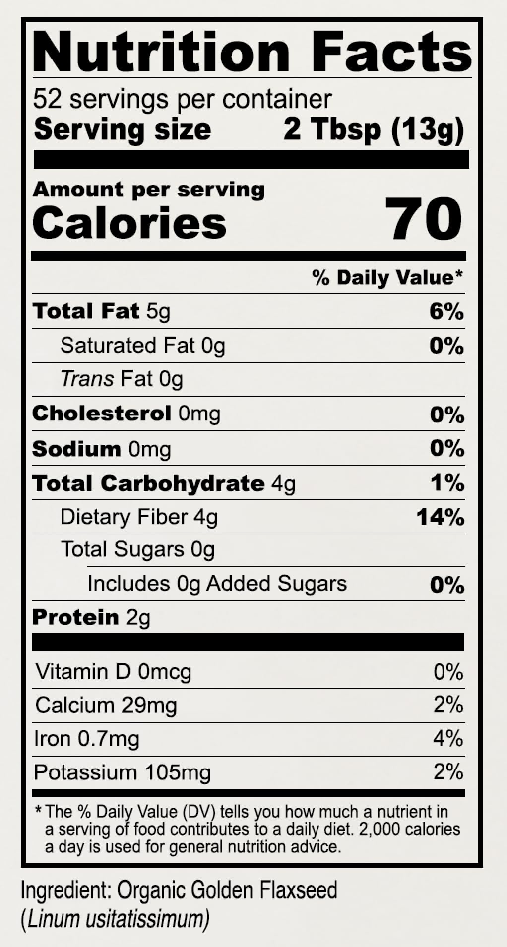 Anthony's Organic Golden Flaxseed Meal sprinkled on yogurt for texture.