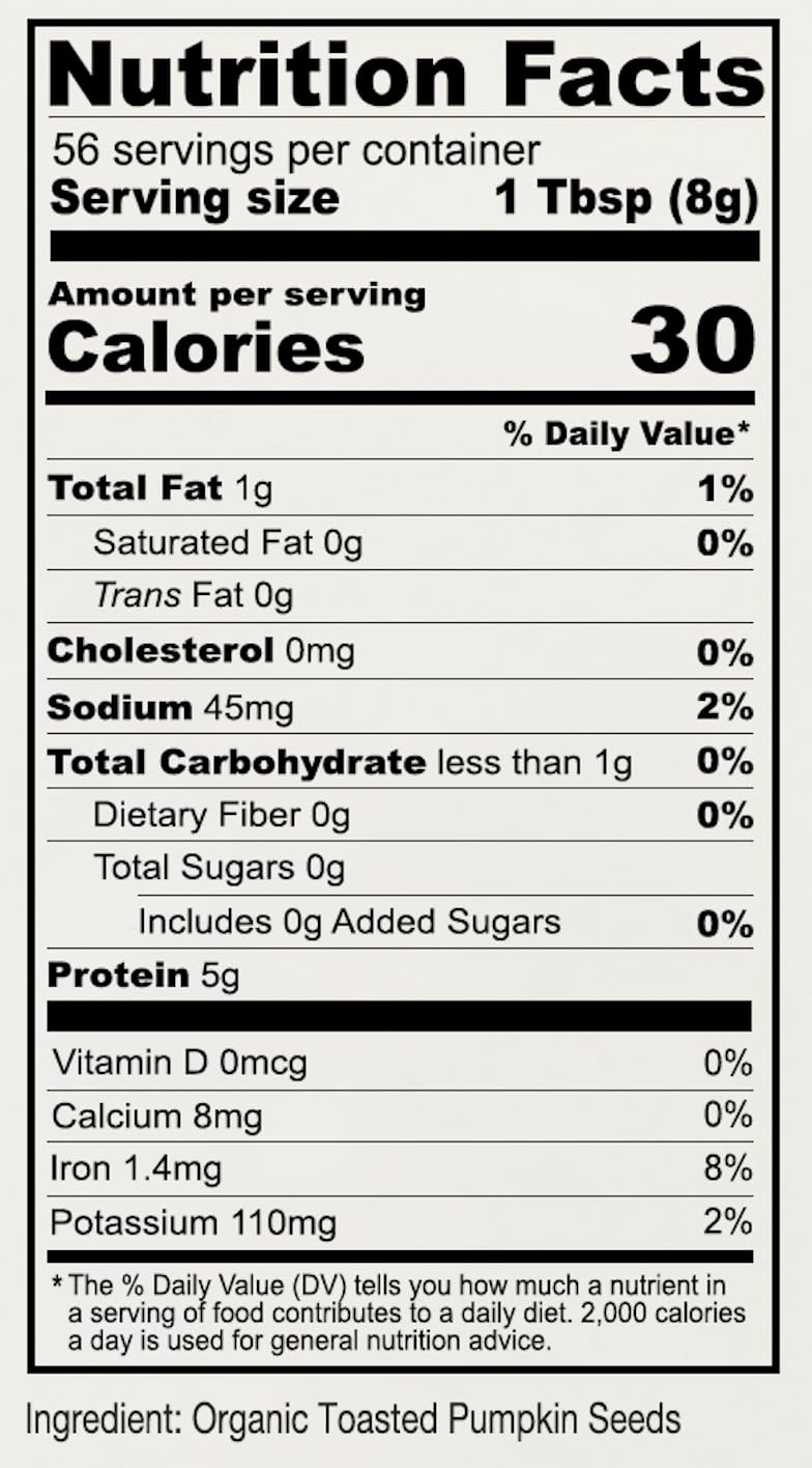 Anthony's Organic Pumpkin Seed Protein Powder ingredients panel; gluten-free, Non-GMO badge visible.