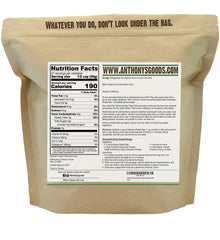Anthony's oats label showing gluten-free batch testing for confidence