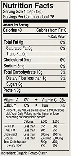 Anthony's Potato Starch thickening sauces in a skillet