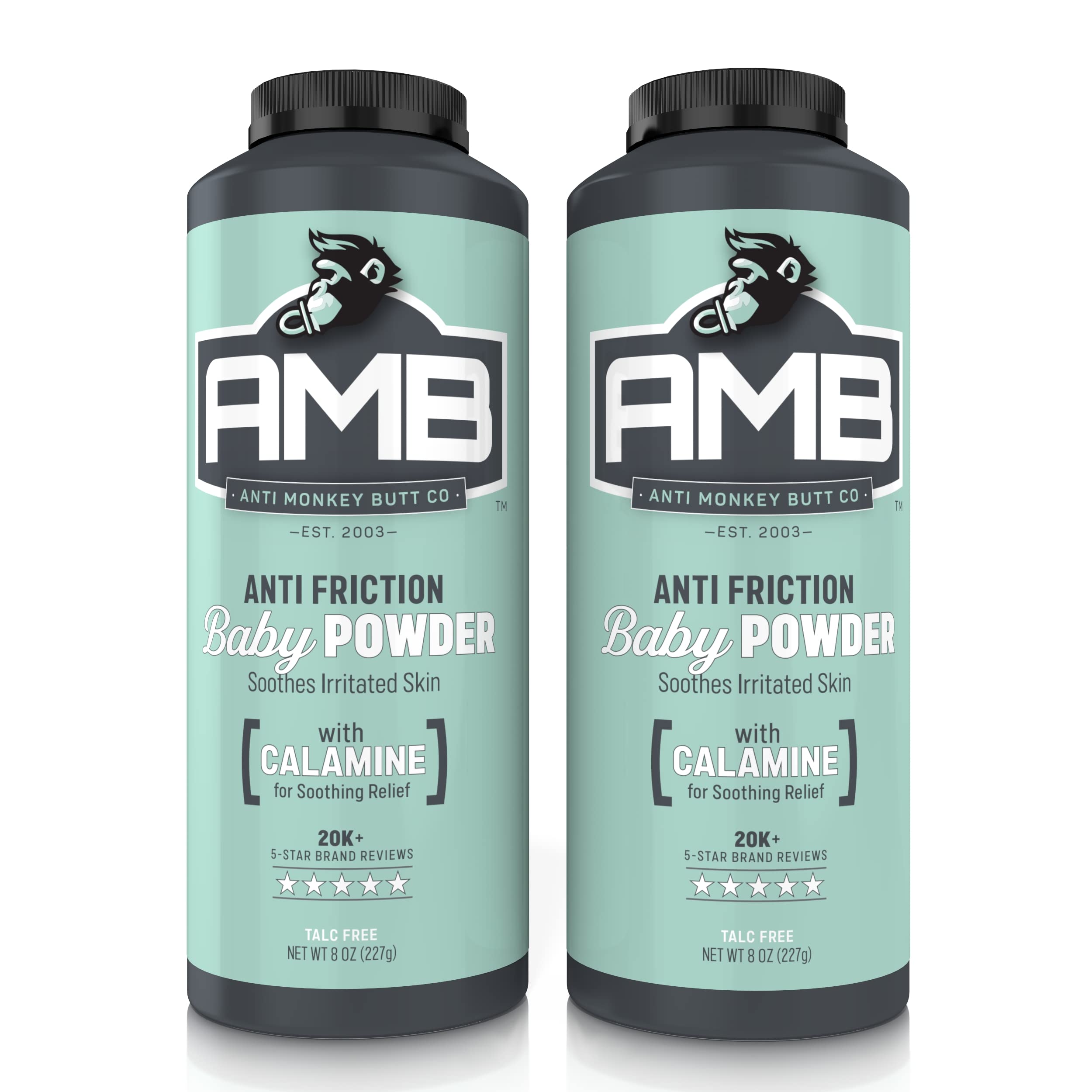 Anti Monkey Butt baby powder bottle close-up for diaper rash prevention