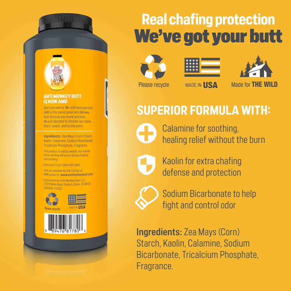 Powder absorbs sweat to support endurance during activities.