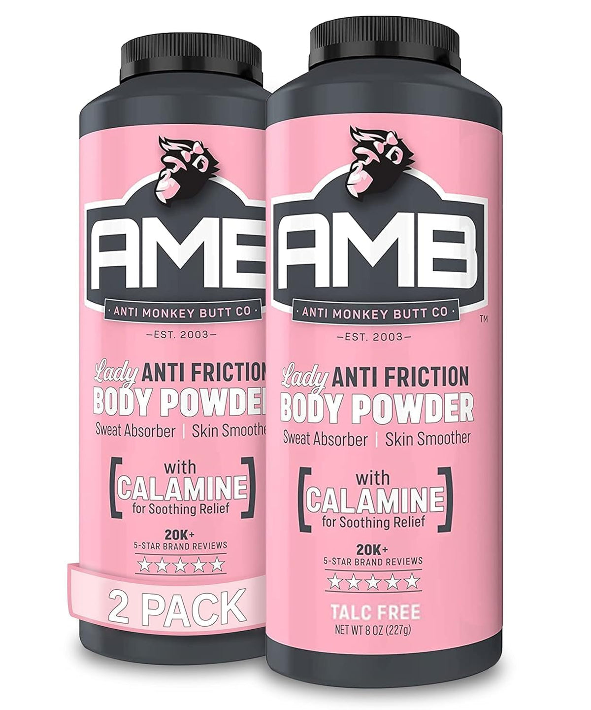 Anti Monkey Butt Body Powder for Women; absorbs sweat to reduce friction during workouts