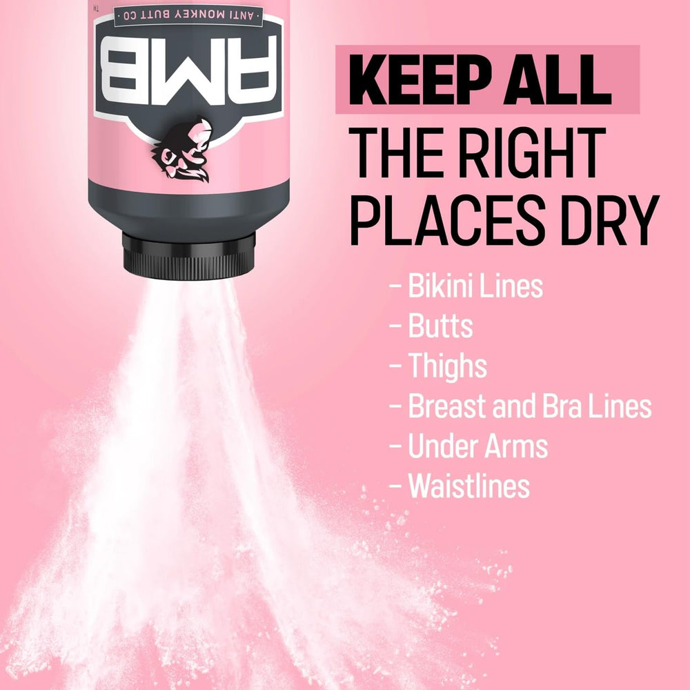 Anti Monkey Butt Calamine Body Powder provides cooling comfort for friction-prone areas