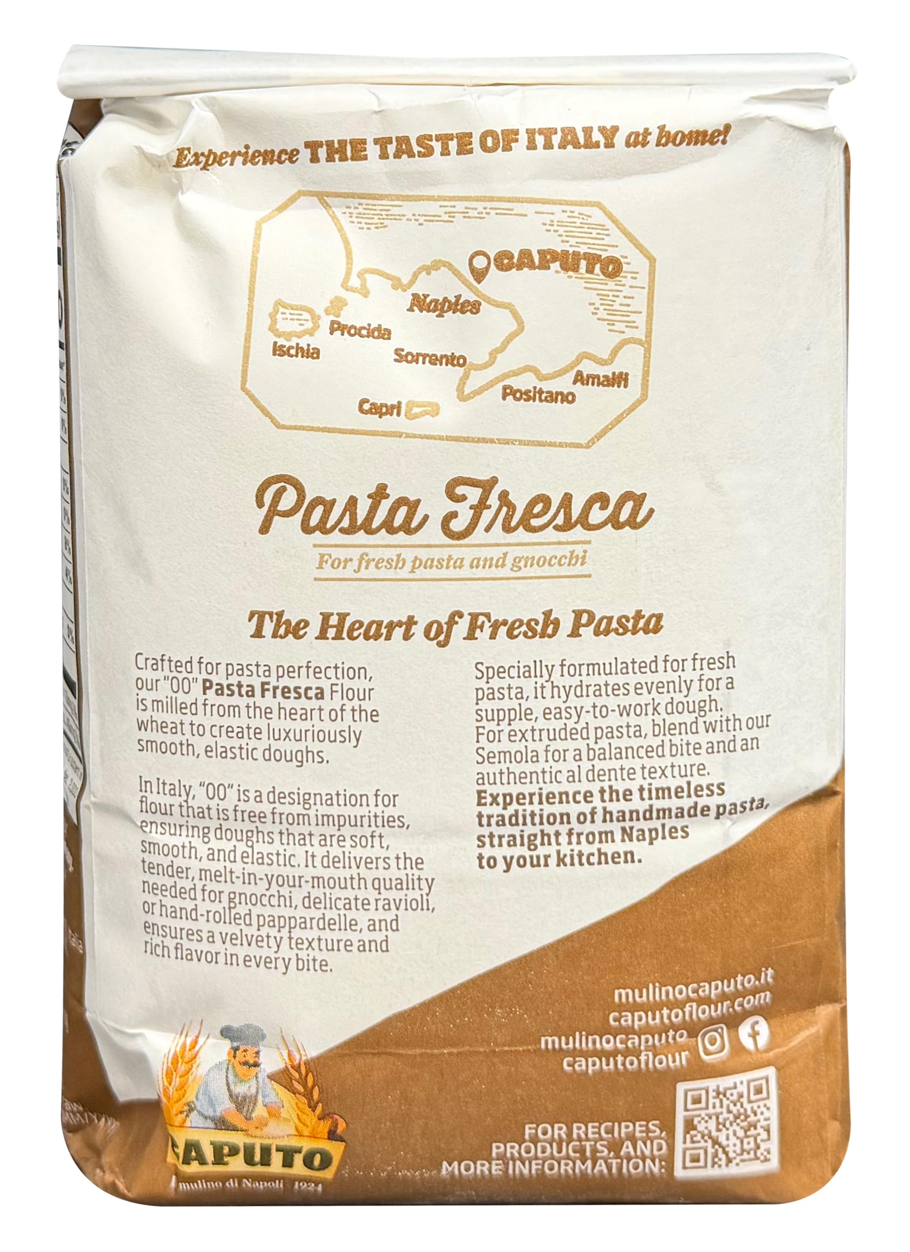 Antimo Caputo all-natural flour supports authentic Italian pasta at home.
