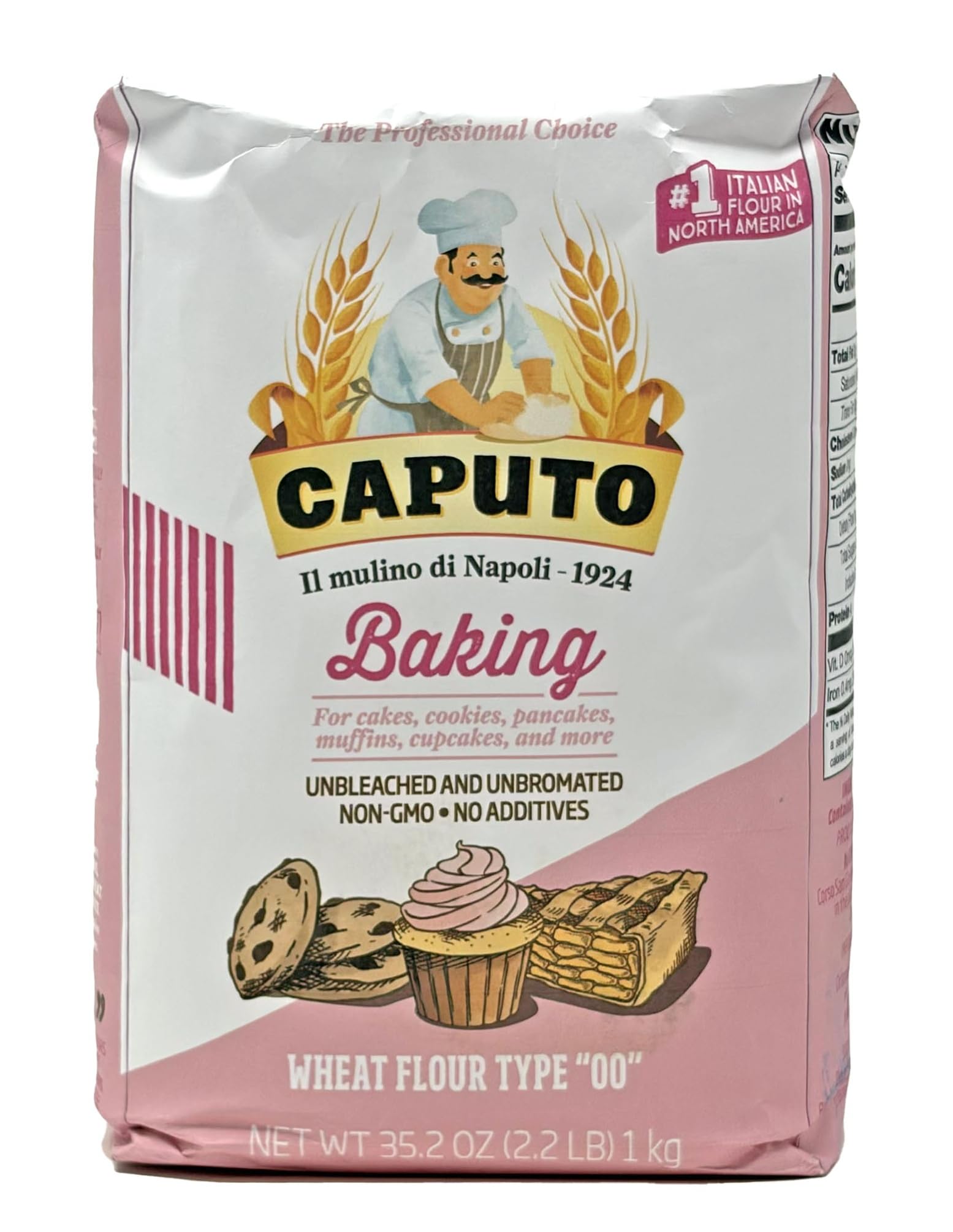 Antimo Caputo Pasticceria 00 flour pack shot for premium pastry versatility.
