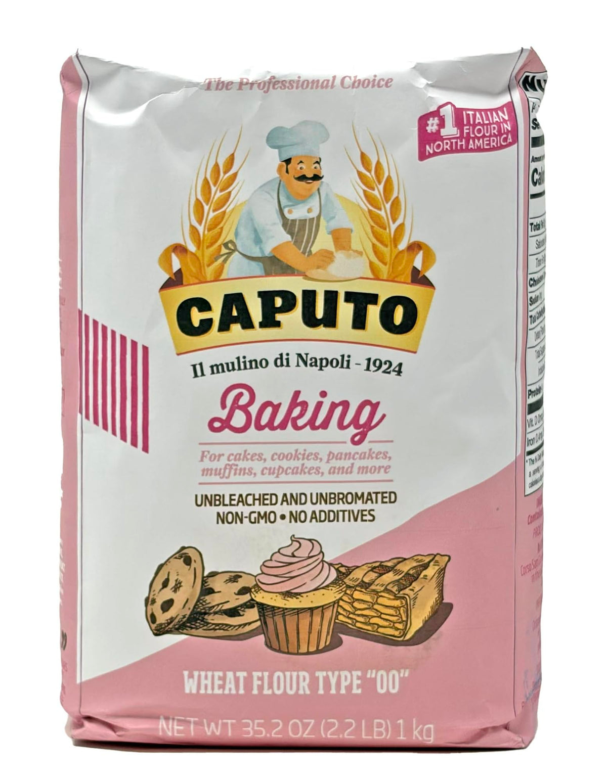 Antimo Caputo Pasticceria 00 flour pack shot for premium pastry versatility.