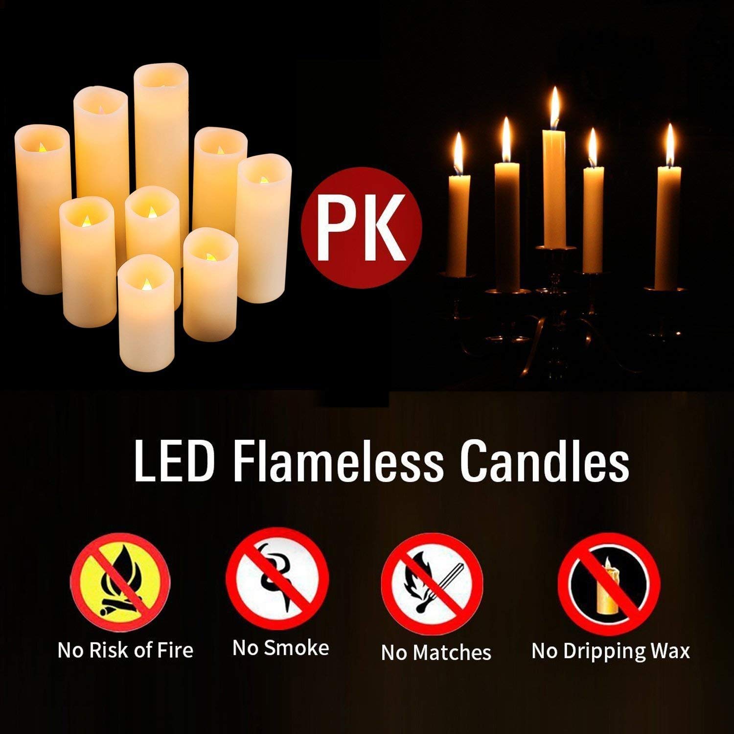 antizer ivory 6‑inch pillar candle provides extended ambient lighting